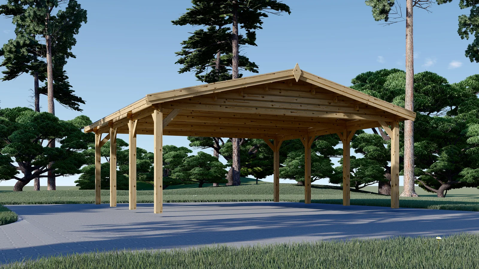 Pérgola clásica 6x6